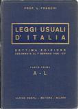 Leggi usuali d'Italia I-III