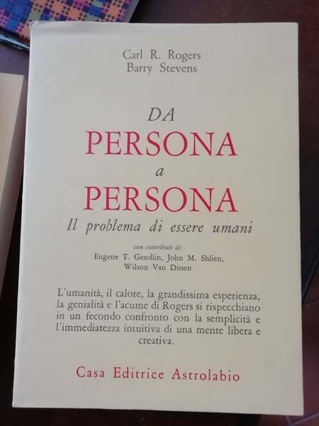 Da persona a persona. Il problema di essere umani