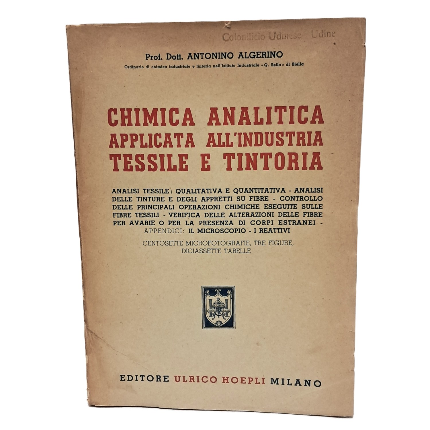 Chimica analitica applicata all'industria tessile e tintoria