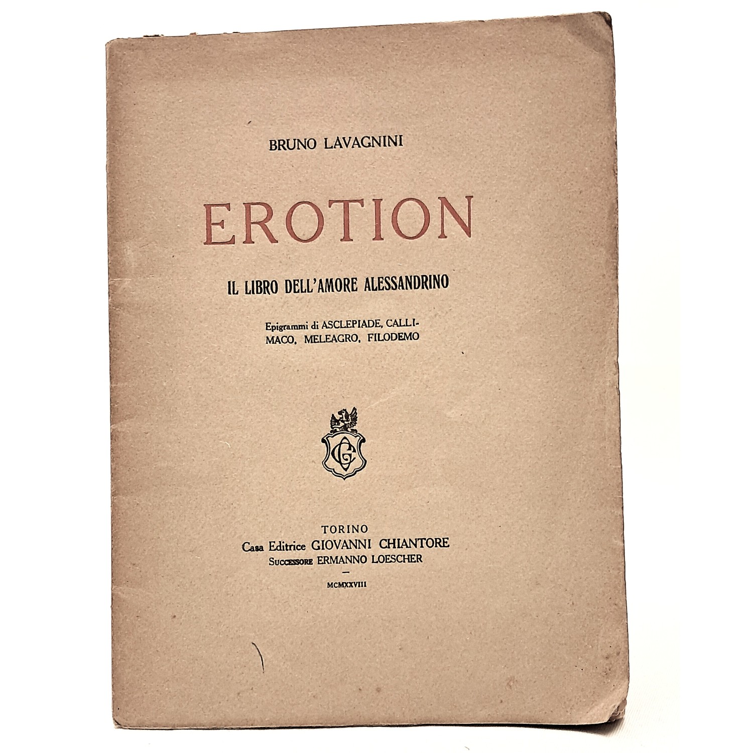 Erotion. Il libro dell'amore alessandrino