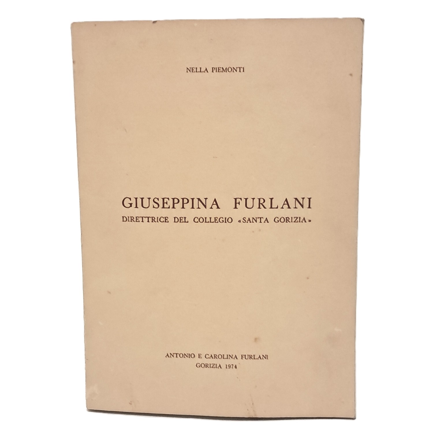 Giuseppina Furlani, direttrice del collegio "Santa Gorizia"