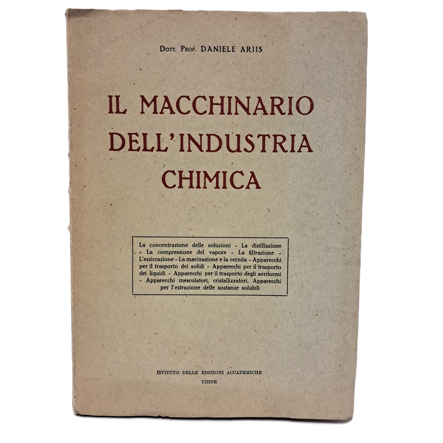 Il macchinario dell'industria chimica