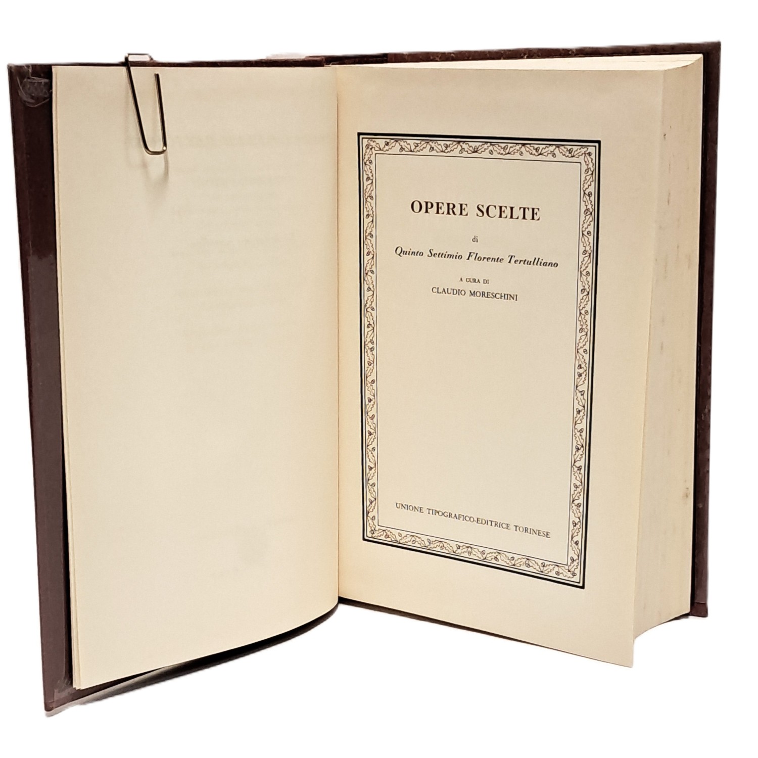 Opere scelte di Quinto Settimio Florente Tertulliano