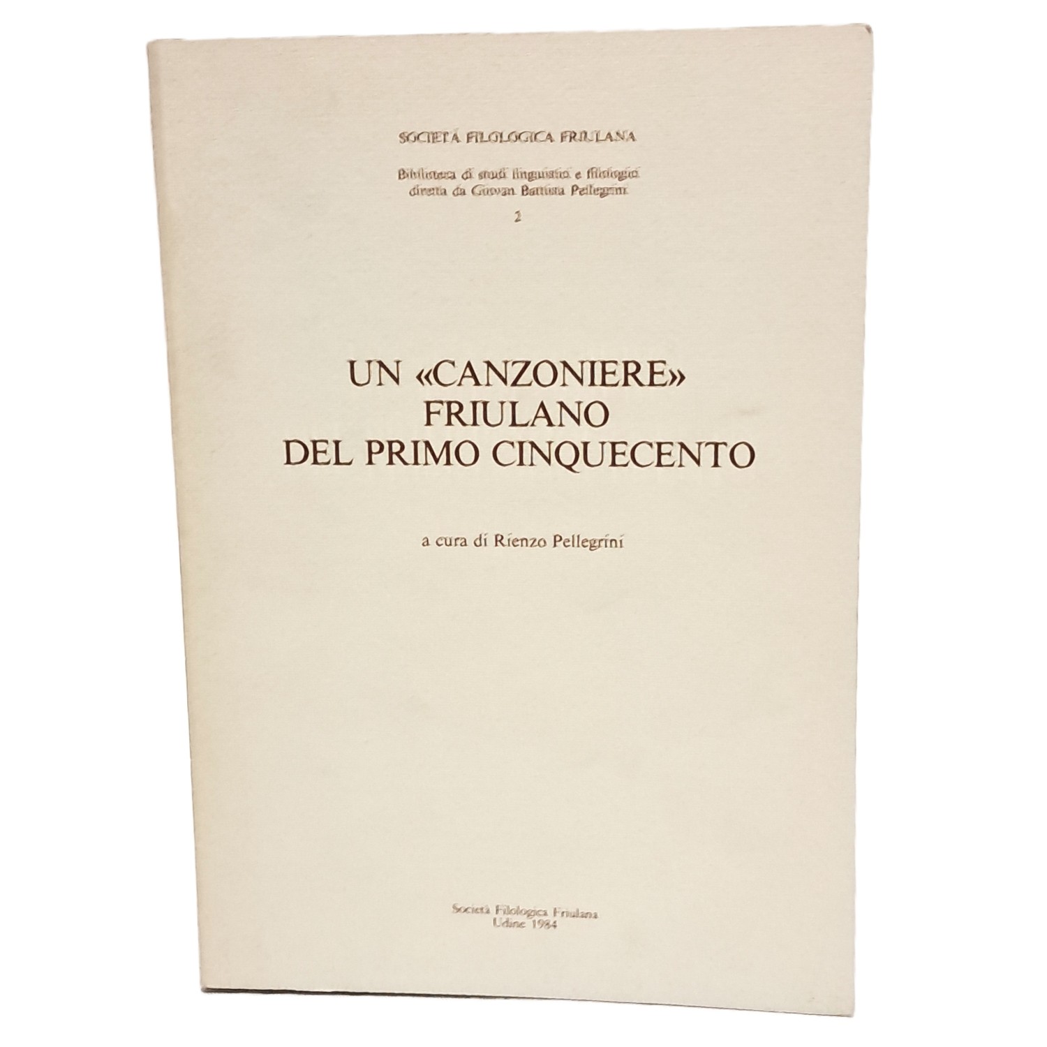 Un canzoniere friulano del primo Cinquecento