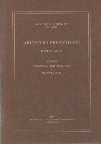 Archivio Prezzolini Inventario