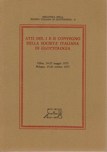Atti del I e II convegno della società italiana di …