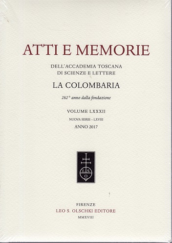 Atti e emmorie dell'accademia Toscana di scienze e lettere La …