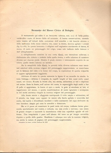 BRONZETTO DEL MUSEO CIVICO DI BOLOGNA