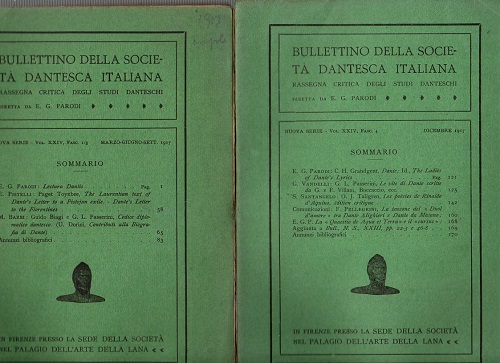 Bullettino della società dantesca italiana rassegna critica degli studi danteschi …