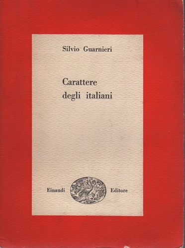 Carattere degli italiani