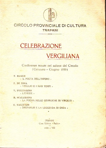 CELEBRAZIONE VERGILIANA CONFERENZA