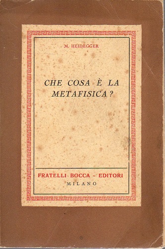 Che cos'è la metafisica ?