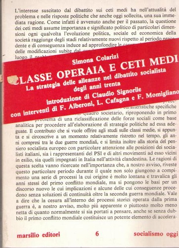 Classe operaia e ceti medi. La strategia delle alleanze nel …