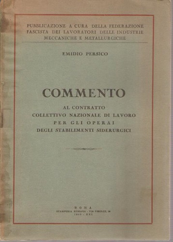 Commento al contratto collettivo nazionale di lavoro per gli operai …