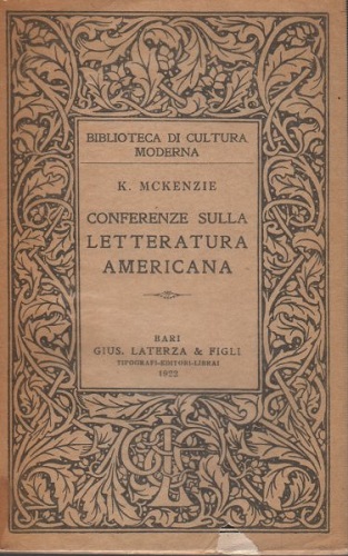 CONFERENZE SULLA LETTERATURA AMERICANA