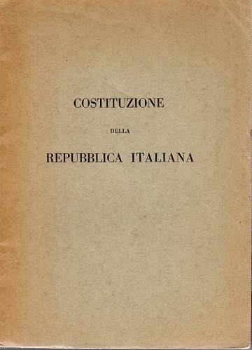 Costituzione della Repubblica Italiana