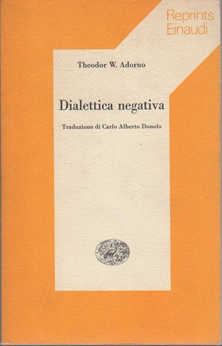 DIALETTICA negativa