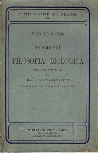 Elementi di Filosofia Biologica