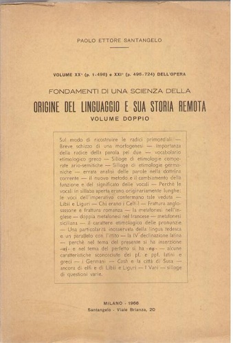 Fondamenti di una scienza della origine del linguaggio e sua …