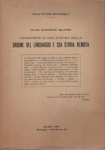 Fondamenti di una scienza della origine del linguaggio e sua …