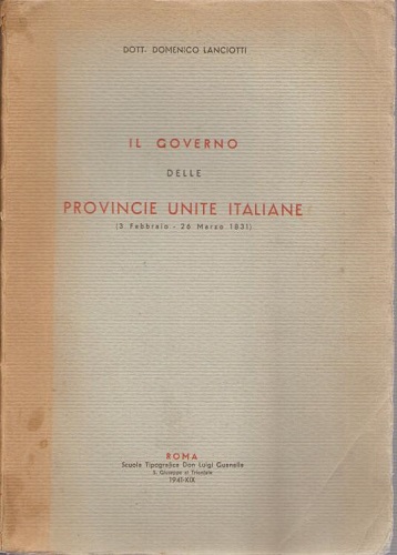 Il governo delle provincie unite italiane ( 3febbraio 26 marzo …