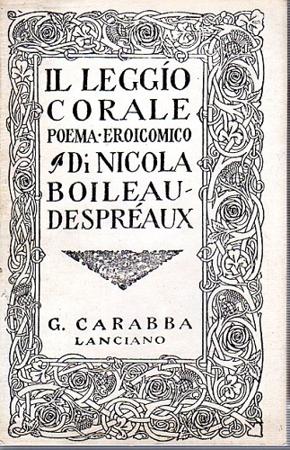 IL LEGGIO CORALE POEMA EROICOMICO