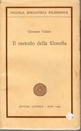 Il metodo della filosofia