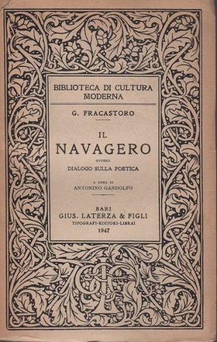 IL NAVAGERO OVVERO DIALOGO SULLA POETICA