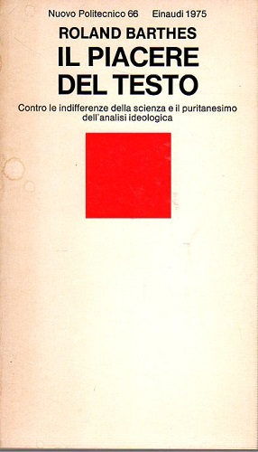 Il piacere del testo contro le indifferenze della scienza e …