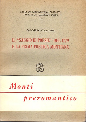 Il saggio di poesie del 1779 e la prima poetica …