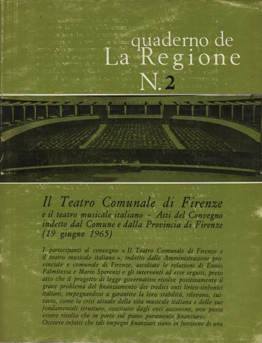 IL TEATRO COMUNALE DI FIRENZE E IL TEATRO MUSICALE ITALIANO.ATTI …