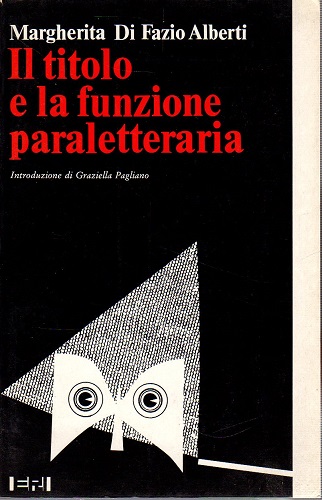 Il titolo e la funzione paraletteraria