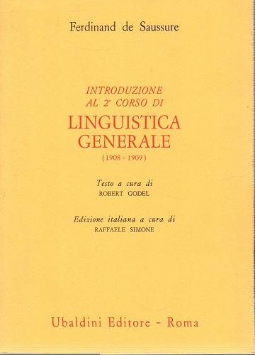 Introduzione al secondo corso di linguistica generale 1908-1909