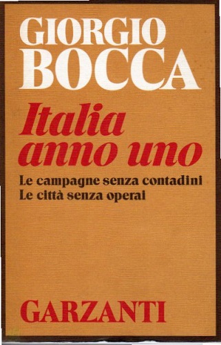 Italia anno uno le campagne senza contadini le città senza …