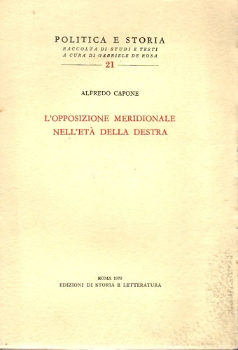 L'opposizione meridionale nell'età della destra