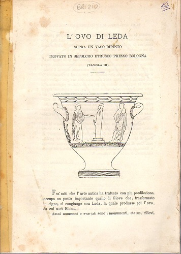 L'OVO DI LEDA sopra un un vaso dipinto trovato in …