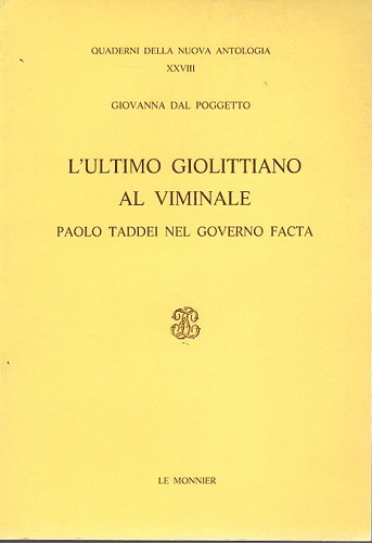 L'ultimo giolittiano al Viminale. Paolo Taddei nel governo Facta