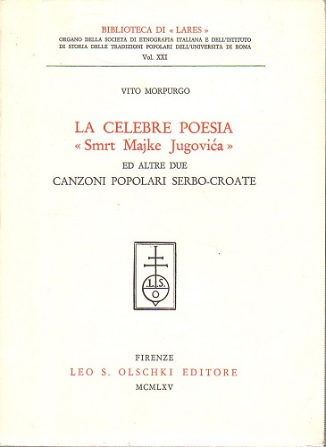 La celebre poesia smrt Majke Jugovica ed altre due canzoni …