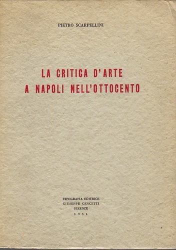La critica d'arte a Napoli nell'ottocento