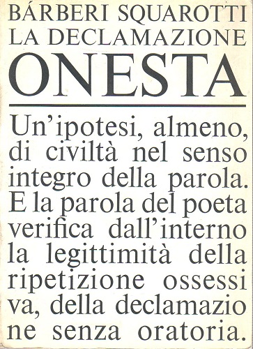 La declamazione onesta
