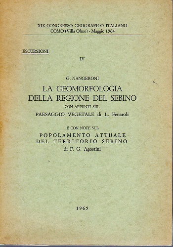La geomorfologia della regione del Sebino con appunti sul paessagio …