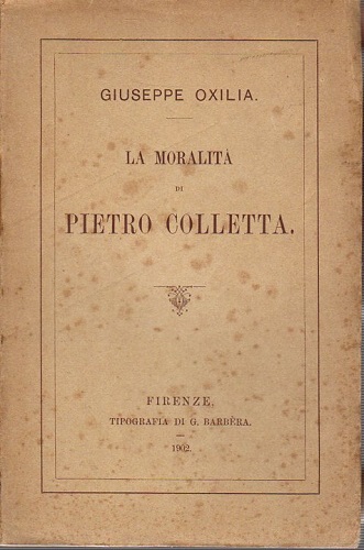 La moralità di Pietro Colletta