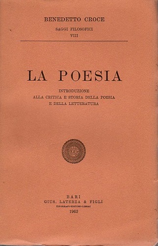 La poesia introduzione alla critica e storia della poesia e …