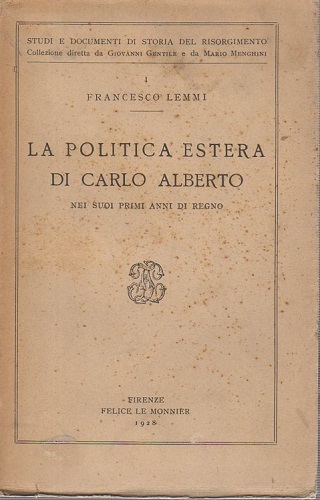 La politica estera di Carlo Alberto nei suoi primi anni …