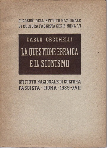 La questione ebraica e il sionismo