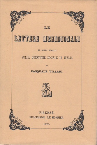 LE LETTERE MERIDIONALI e altri scritti sulla questione sociale in …