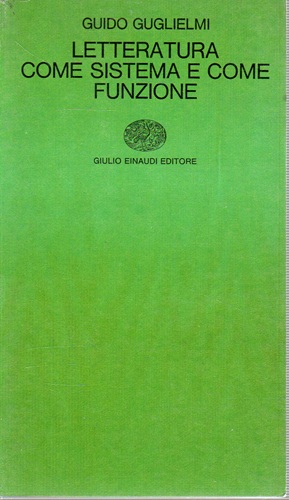 Letteratura come sistema e come funzione