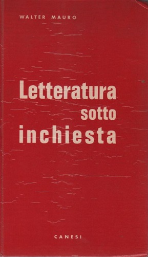 LETTERATURA SOTTO INCHIESTA