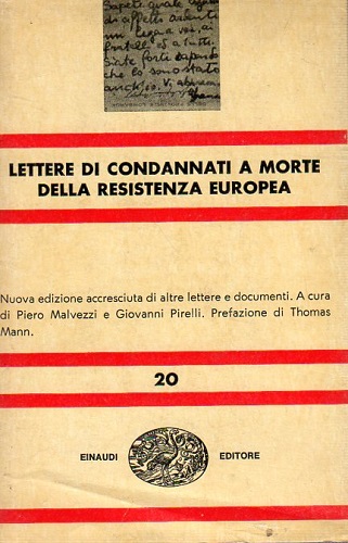 Lettere di condannati a morte della resistenza Europea