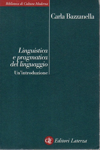 Linguistica e pragmatica del linguaggio un introduzione